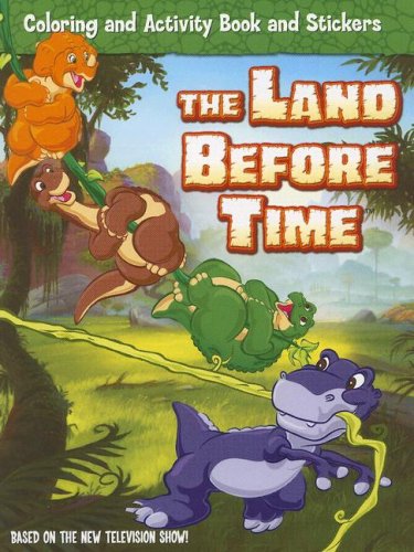 Land Before Time Coloring and Activity Book and Stickers N/A 9780061353024 Front Cover