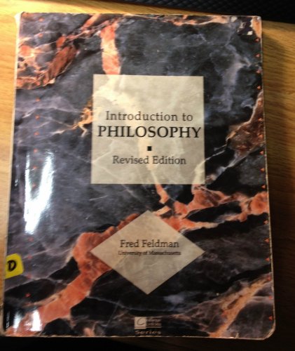 Introduction to Philosophy 1st 1994 (Revised) 9780070205024 Front Cover
