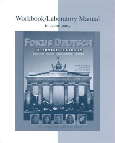 Workbook/Lab Manual to accompany Fokus Deutsch Intermediate German  2000 9780070276024 Front Cover