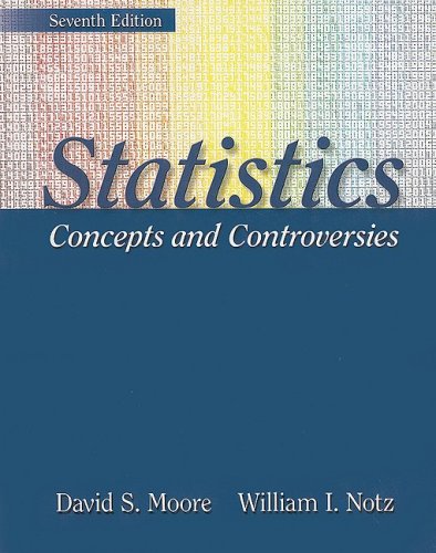 Statistics: Concepts and Controversies W/Tables and EESEE Access Card 7th 2009 9781429237024 Front Cover