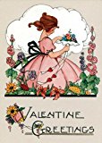 Little Girl with Lacy Bouquet Valentine's Greeting Card  N/A 9781595838025 Front Cover