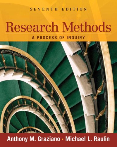 Research Methods A Process of Inquiry 7th 2010 9780205634026 Front Cover