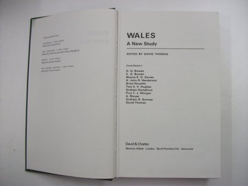 Wales: A New Study  1977 9780715373026 Front Cover