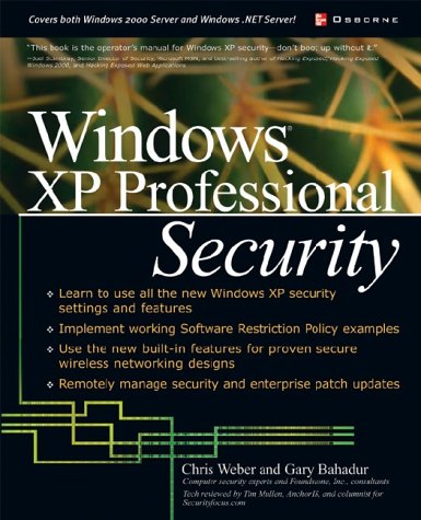 Windows XP Professional Security   2002 9780072226027 Front Cover