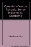 Calendar of Assize Records Surrey Indictments, Elizabeth I  1980 9780114401030 Front Cover