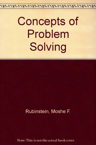 Concepts in Problem Solving N/A 9780131666030 Front Cover