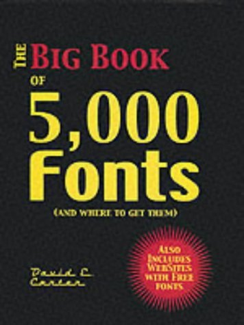 Big Book of 5,000 Fonts   2001 9780060938031 Front Cover