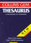 Collins Gem Thesaurus  N/A 9780062765031 Front Cover