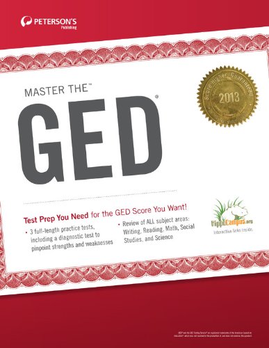 Petersons 2013 Master the GED Book Only  27th 9780768936032 Front Cover