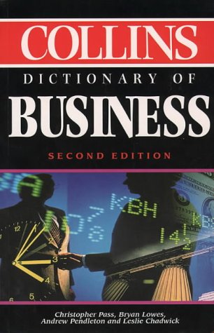 Collins Dictionary of Business 2nd 1995 9780004708034 Front Cover