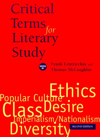 Critical Terms for Literary Study  2nd 1995 9780226472034 Front Cover
