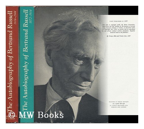 Autobiography of Bertrand Russell 1872-1914  1967 9780049210035 Front Cover