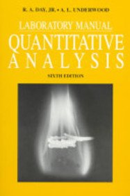 Quantitative Analysis  6th 1991 (Lab Manual) 9780137474035 Front Cover