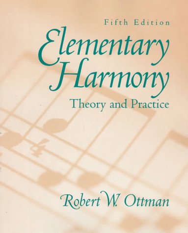 Elementary Harmony Theory and Practice 5th 1998 9780137755035 Front Cover