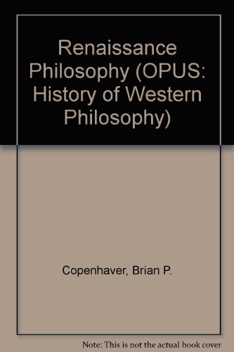 Renaissance Philosophy   1992 9780192192035 Front Cover