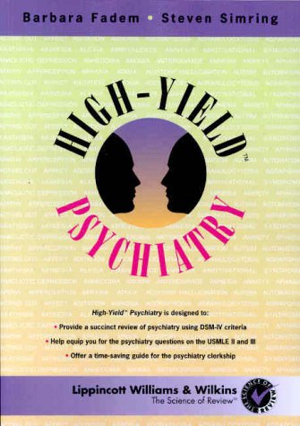 High-Yield Psychiatry  1998 9780683302035 Front Cover