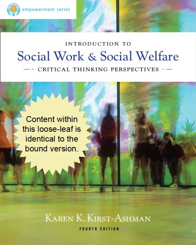Introduction to Social Work and Social Welfare  4th 2013 9781133372035 Front Cover