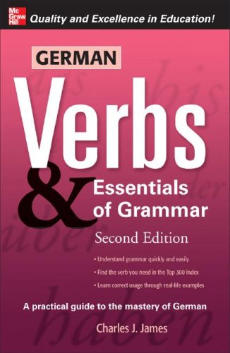German Verbs &amp; Essential of Grammar, Second Edition  2nd 2008 9780071498036 Front Cover