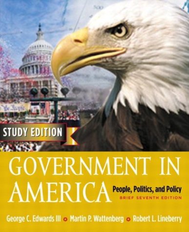 Government in America People, Politics and Policy, Brief Version with LP. Com 2. 0 7th 2004 9780321195036 Front Cover