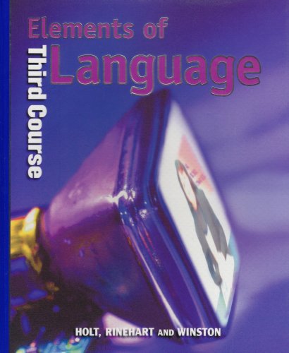 Elements of Language N/A 9780030520037 Front Cover