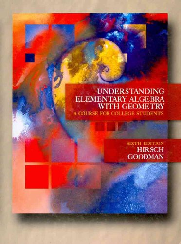 Understanding Elementary Alg W/Geometry Non-Media  6th 2006 9780495109037 Front Cover