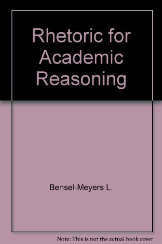 Rhetoric for Academic Reasoning N/A 9780065004038 Front Cover