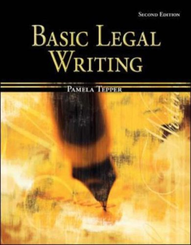 Basic Legal Writing for Paralegals  2nd 2008 (Revised) 9780073403038 Front Cover