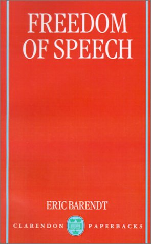 Freedom of Speech   2001 9780198256038 Front Cover