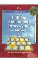 Gregg College Keyboarding and Document Processing for Windows, Kit 2 w/ MS Word 97 8th 1998 9780028042039 Front Cover