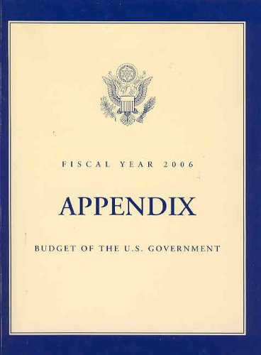 Budget of the United States Government Appendix FY N/A 9780160724039 Front Cover