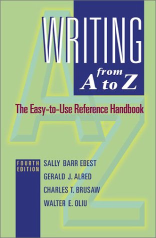 Writing from A to Z  4th 2003 (Revised) 9780072872040 Front Cover