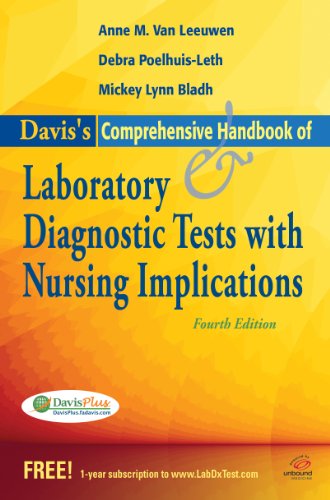 Davis's Comprehensive Handbook of Laboratory and Diagnostic Tests with Nursing Implications  4th 2011 (Revised) 9780803623040 Front Cover