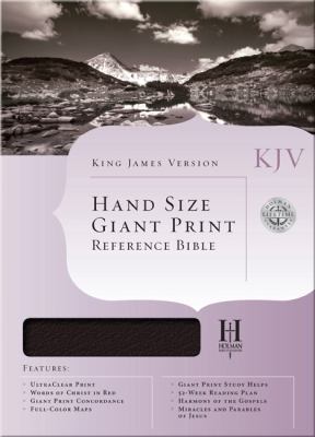 KJV Large Print Personal Size Reference Bible, Black Genuine Leather Indexed   2010 9781433601040 Front Cover
