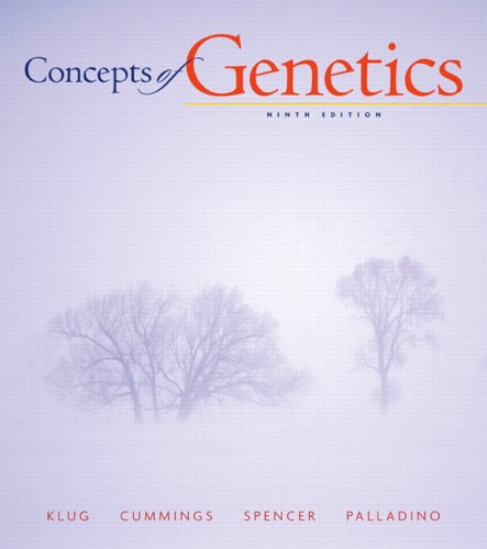 Concepts of Genetics  9th 2009 9780321524041 Front Cover