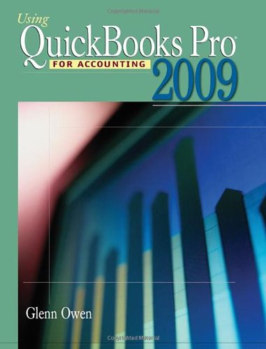 Using Quickbooks Pro 2009 for Accounting (with CD-ROM)  8th 2010 9780324664041 Front Cover