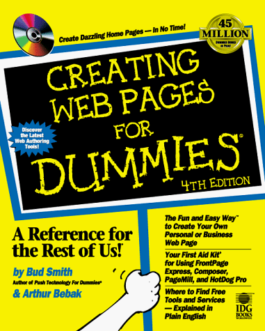 Creating Web Pages for Dummies  4th 1999 9780764505041 Front Cover