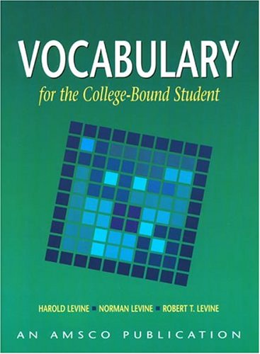 Vocabulary for the College-Bound Student 4th 2003 (Student Manual, Study Guide, etc.) 9781567651041 Front Cover