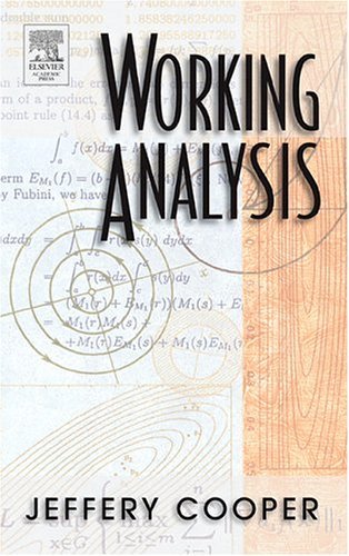 Working Analysis   2005 9780121876043 Front Cover