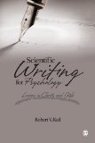 Scientific Writing for Psychology Lessons in Clarity and Style  2015 9781483353043 Front Cover