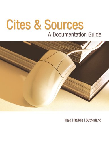 CITES+SOURCES 2nd 2006 9780176415044 Front Cover