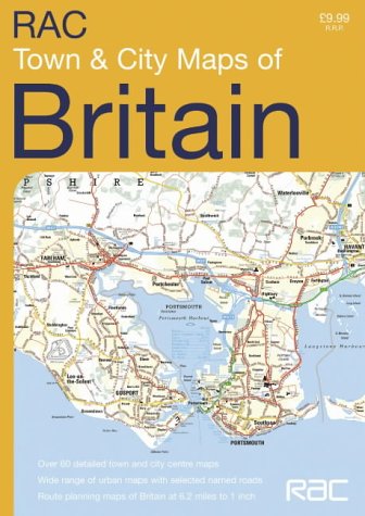 RAC Town and City Maps Britain (Road Atlas) N/A 9780007192045 Front Cover