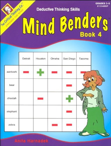 Mind Benders Level 4 Deductive Thinking Skills N/A 9781601443045 Front Cover