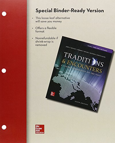 Loose Leaf for Traditions &amp; Encounters Volume 2 with Connect 1-Term Access Card  6th 2015 9781259625046 Front Cover