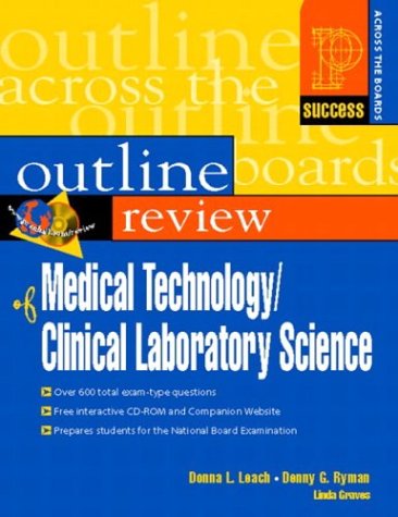 Prentice Hall Health's Outline Review of Medical Technology/Clinical Laboratory Science   2004 9780130184047 Front Cover