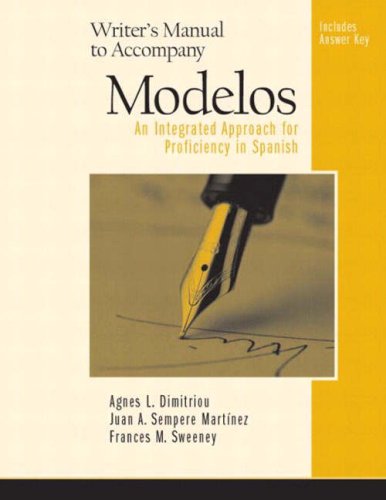 Modelos Manual/Workbook W/Answer Key  2004 (Workbook) 9780130324047 Front Cover