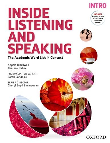 Inside Listening and Speaking Intro Student Book The Academic Word List in Context Student Manual, Study Guide, etc.  9780194719049 Front Cover