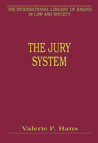 Jury System Contemporary Scholarship  2006 9780754625049 Front Cover