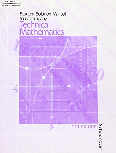 Technical Mathematic 4e Ssm 4th 2002 9780766828049 Front Cover