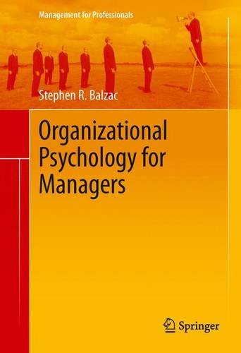 Organizational Psychology for Managers   2014 9781461485049 Front Cover