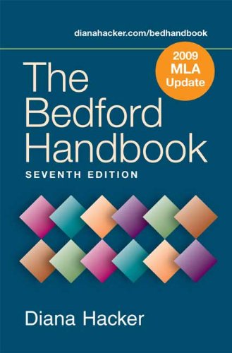 Bedford Handbook 7e with 2009 MLA Update 7th 2009 9780312595050 Front Cover